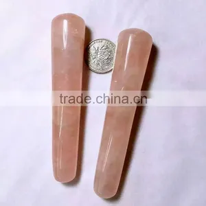 Rose Quartz Crystal Body Building Tools Natural Rock Massage Tools thumbnail-3