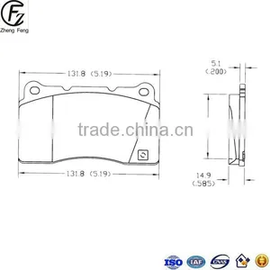 AUTO BRAKE PADS, HIGH QUANTY BRAKE PAD Safe Enviromental Auto Parts Non Asbestos Brake Pad thumbnail-2