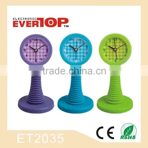 GOOD SALES ROUND SWING SILICONE CLOCK ET2035 thumbnail-1