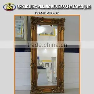 Silver Frame Standing Mirror Home Decor Floor Dressing Mirror thumbnail-2