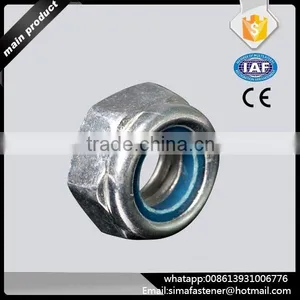 DIN985 Hex Lock Nylon Insert Nut thumbnail-1