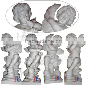 White Marble Four Seasons Statue With Pedestal thumbnail-2