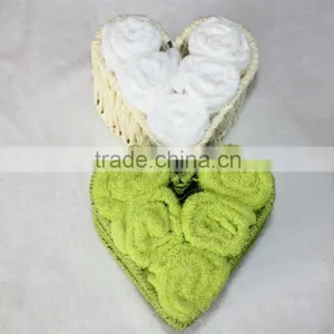 Beautiful Cotton Gift Towel,Face Towel With Paper Iron Basket thumbnail-2