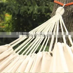 Wholesale Cheap Custom Linen Cotton Camping Outdoor Hammock With Macrame thumbnail-5