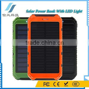 6000mAh Dual USB Solar Power Bank With LED Torch Light thumbnail-5