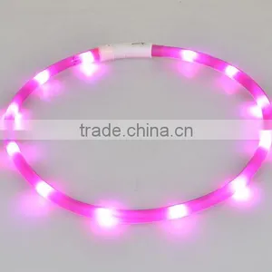 Newest Waterproof Led Dog Collar Cuttable USB Rechargeable Usb Rechargeable Flashing Dog Collars thumbnail-4