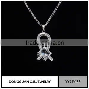 Fashion Wholesale Sterling Silver Heart Necklace/crystal Zircon Pendant Necklace thumbnail-2