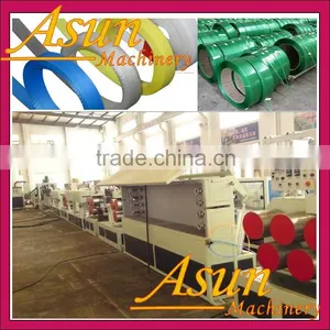 Qingdao Fully Automatic PET Strap Band Production Line / PET Strapping Roll Making Machine / PET Strap Machine thumbnail-1