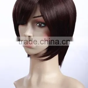 Wet and Wavy Cheap Lace Front Wig Short Wig Synthetic Bang Wholesale European Kosher Wig Distributor thumbnail-4