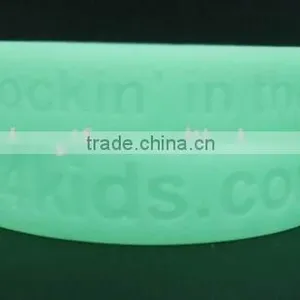 Glow in Dark Silicone Bracelet/deboss Letter Bracelet thumbnail-1