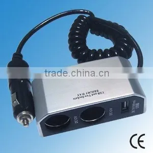 Cigarette Socket 2- Way With USB Plug thumbnail-1