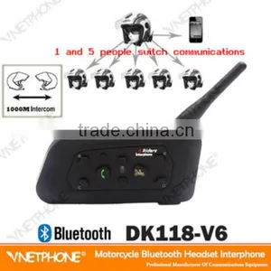 Topsale Bluetooth Intercom Headset for Helmet Supporting 6 Riders thumbnail-2
