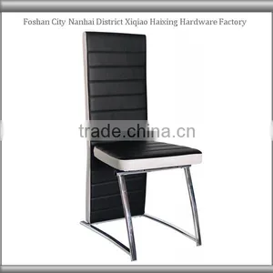 Black Leather Dining Chair thumbnail-1