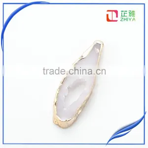 Factory Cheap Wholesale Resin Druzy Stone Pendant Jewelry thumbnail-2