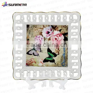 2016 Fashion Decoration 8" Ceramic Engraving Sulimation Plate thumbnail-1