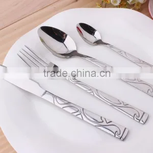 Embossed Stainless Steel Cutlery Set 24 Pieces(KX-S152) thumbnail-4