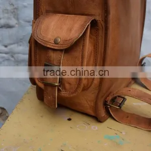 Wholesale Genuine Leather Back Pack/vintage Style Back Pack thumbnail-3
