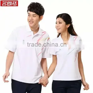 Wholesale White T-shirt Model Blouse Sports T-shirt for Uniforms thumbnail-1