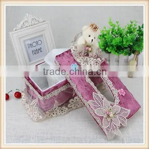 Beautiful Single Doll Bear Car Tissue Box thumbnail-3