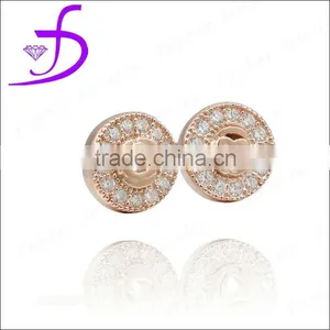 High Quality Fashion Jewellery 925 Silver Stud Earring Rhodium Plated thumbnail-1