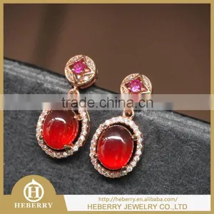 Precious Gemstone Stud Earring With Sterling Silver Best Gift thumbnail-1
