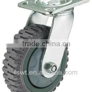 Abrasion Resistant and Low Temperature Resistant Anti-Slip Polyurethane Industrial Wheels thumbnail-1