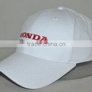 Guangzhou Professional Custom 100% Cotton White Hat Factory Famous Auto Brand Baseball Cap thumbnail-2