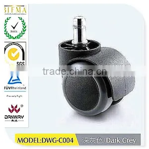 2015 Office Chair Caster Hardaware Series / PA+PU Dark Grey Casters With Stem 50mm DWG-C004 thumbnail-1