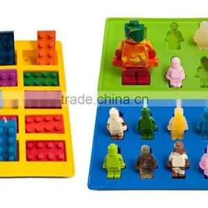 BPA Free Lego, Lego Building Bricks and Figures Silly Candy Molds Ice Cream Tools & Silicone Ice Cube Trays thumbnail-3