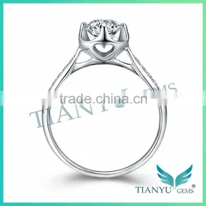 Moissanite 89 Facets Forever Brilliant Jewelry Moissanite 1 Carat Ring Anniversary Rings thumbnail-3