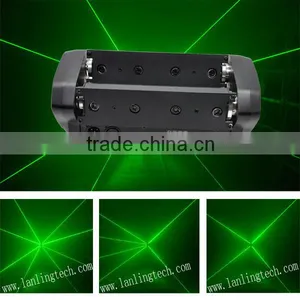 400mW Green 8lens Small-beam Moving-Head MiniSpiderLaser Light thumbnail-1