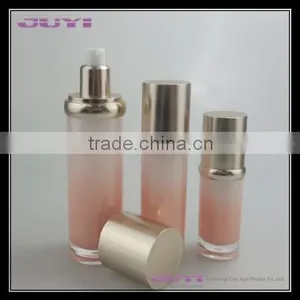 Round Cosmetic Acrylic Bottle, Acrylic Lotion Bottle With Pump thumbnail-2