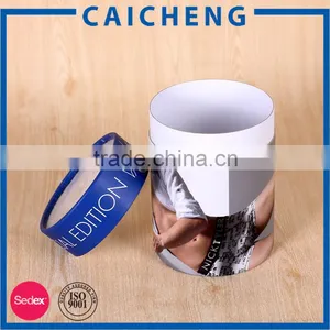 Custom Cylinder Cardboard T-shirt Packaging Box thumbnail-2