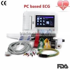 Portable Ecg Machine Digital 6-channel Touch Screen Color Electrocardiograph ECG EKG Machine With Software thumbnail-1