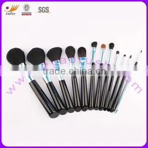 16pcs Fiber Hair Makeup Brush Kit With Angle-end Handle thumbnail-1