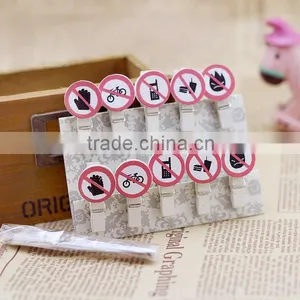 Promotional Gift Custom Paper Clip/souvenir Photo Clip/school Wooden Book Mark thumbnail-4