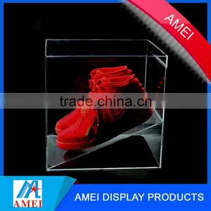2016 Visible Dustproof Acrylic Nike Shoes Display Box With Label thumbnail-6