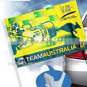 Cheap Plastic Car Flags Custom Made thumbnail-1