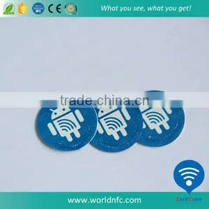 13.56MHz ISO 15693 RFID I Code Sli Sticker Label for 30mm Coin Tag thumbnail-1