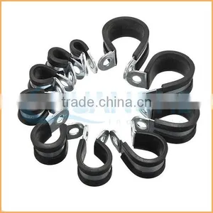 China Manufacture Best Quality Rubber Covered Pipe Clamp With 25mm Bandwidth thumbnail-1