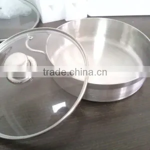 2012 Stainless Steel Stock Pot With Glass Lid thumbnail-1