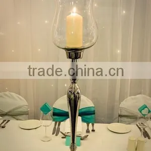 Glass Hurricane Candle Holder Wedding Centerpiece Table Top thumbnail-1