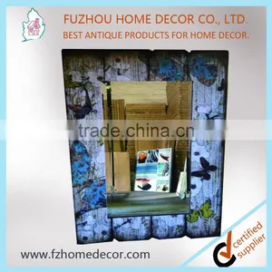 2016 New Style Antique Wooden Mirror Frame With Paper Printing thumbnail-1