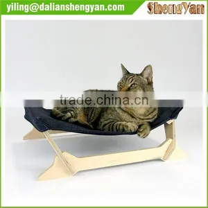 Wooden Cat Hammock , Cat Leisure Bed thumbnail-1