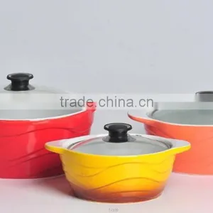 Stocked Cheap Price Ceramic Tureen With Glass Lid thumbnail-3