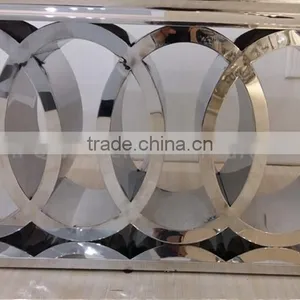 Circle Metal Base Marble Dining Room Table and Chairs thumbnail-4