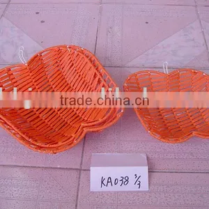 Orange Paper Rope Weave Pumpkin Shaped Storage Dopant Basket thumbnail-1