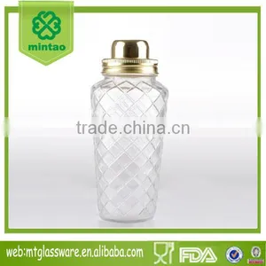 30oz Machine Made Glass Bottle Decorative Jars Mix Glass Electroplate Lid Shaker thumbnail-3