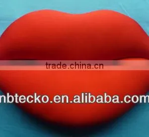 Funny Design Red Lip Shape Microbead Pillow thumbnail-1