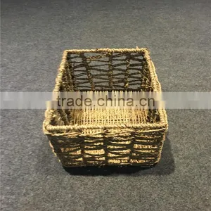 2016 Linyi New Desgin Eco-friendly Hand Woven Hemp Rope Basket thumbnail-6